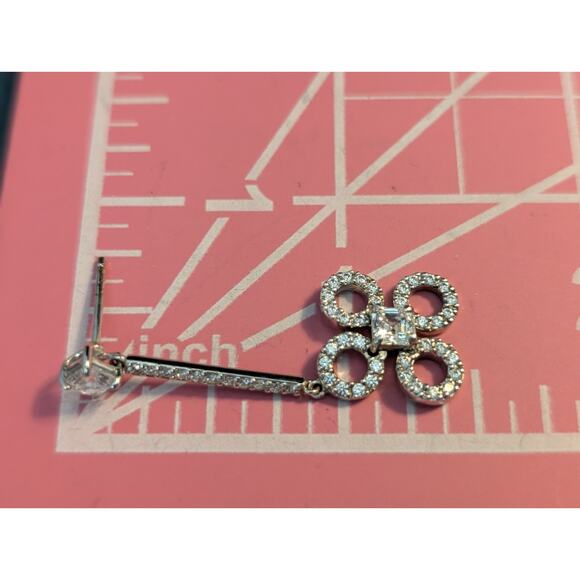 Signed Daniel K DANI 'Clover' Drop Earrings & Pendant Necklace Set - Picture 5 of 16